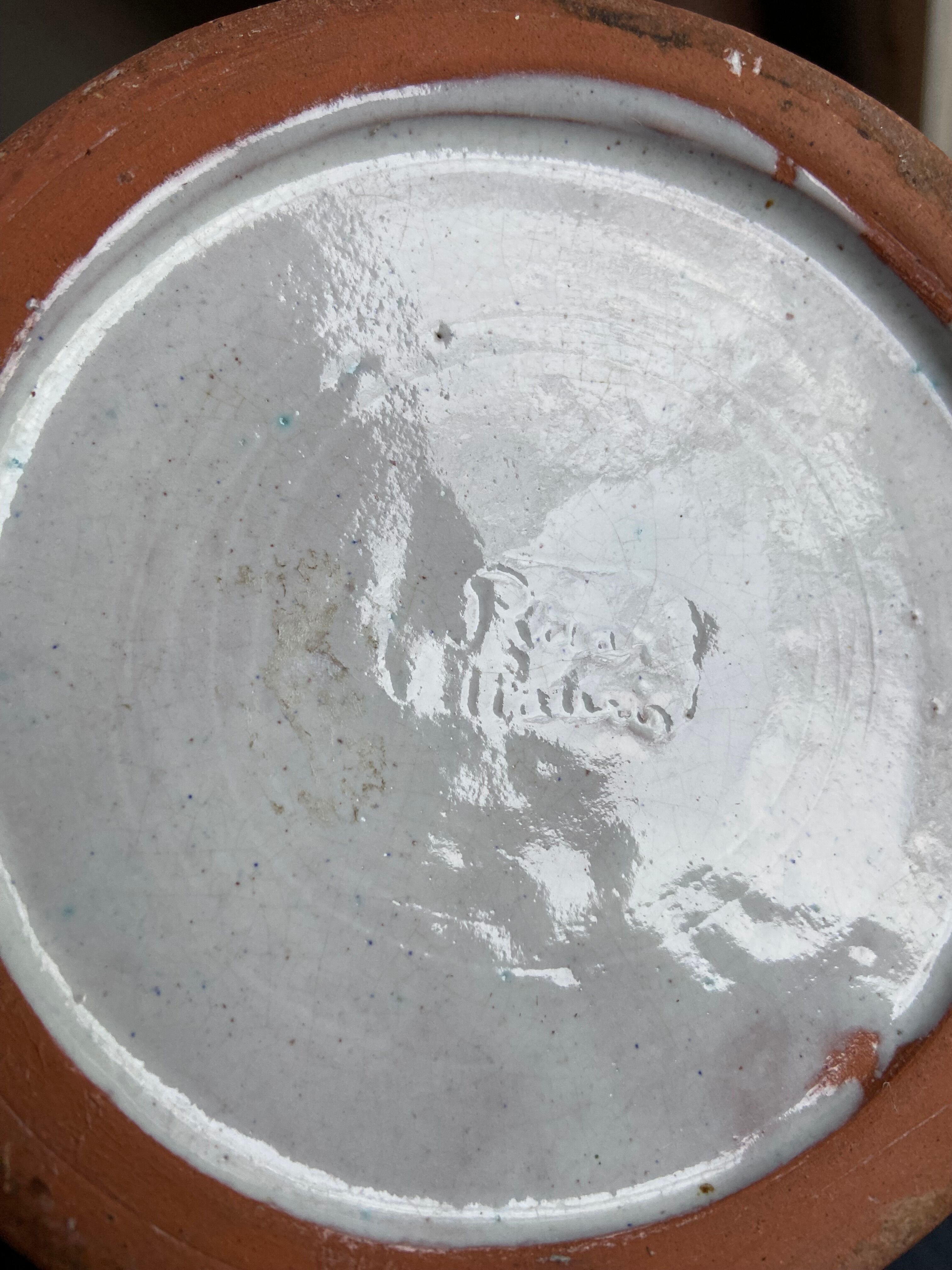 Pichet Vallauris décor with sardines Picault style