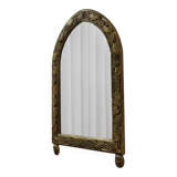 Important gilded wood mirror, 20th c.