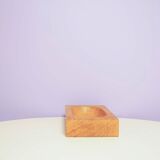 Light wood rectangular bowl