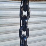 Vintage iron chain floor lamp from the 1950s