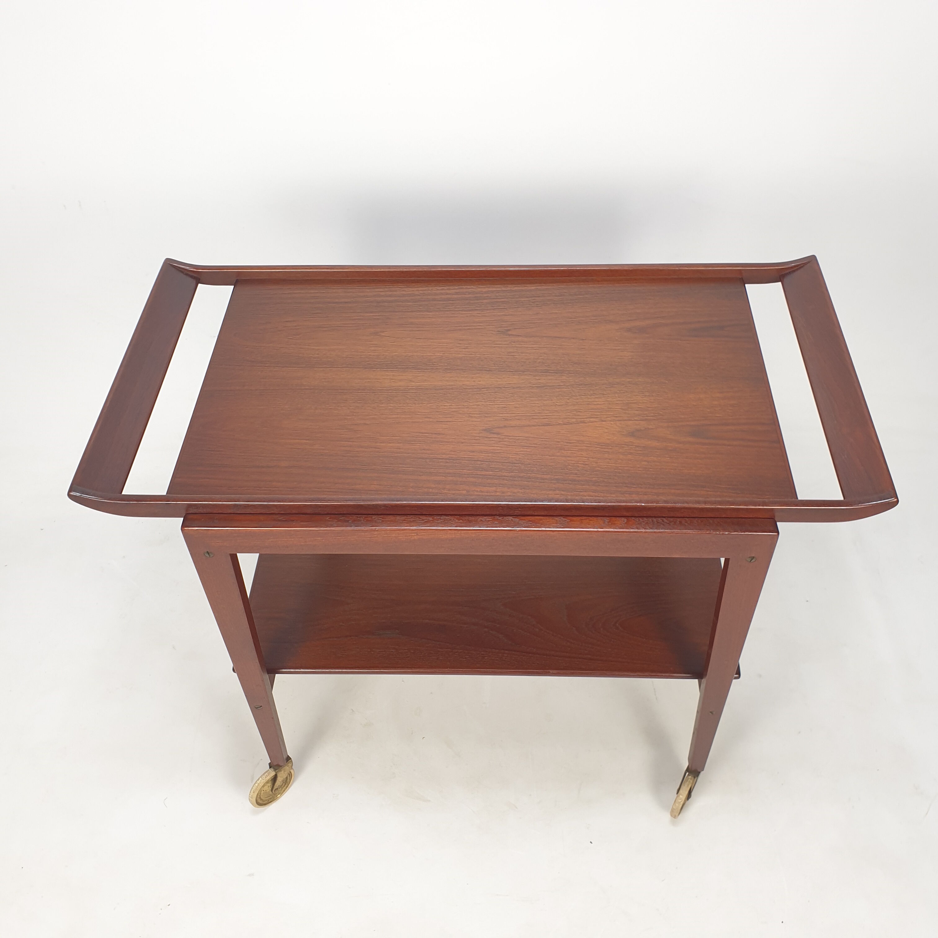 Mid-century italian teak trolley, 1960's