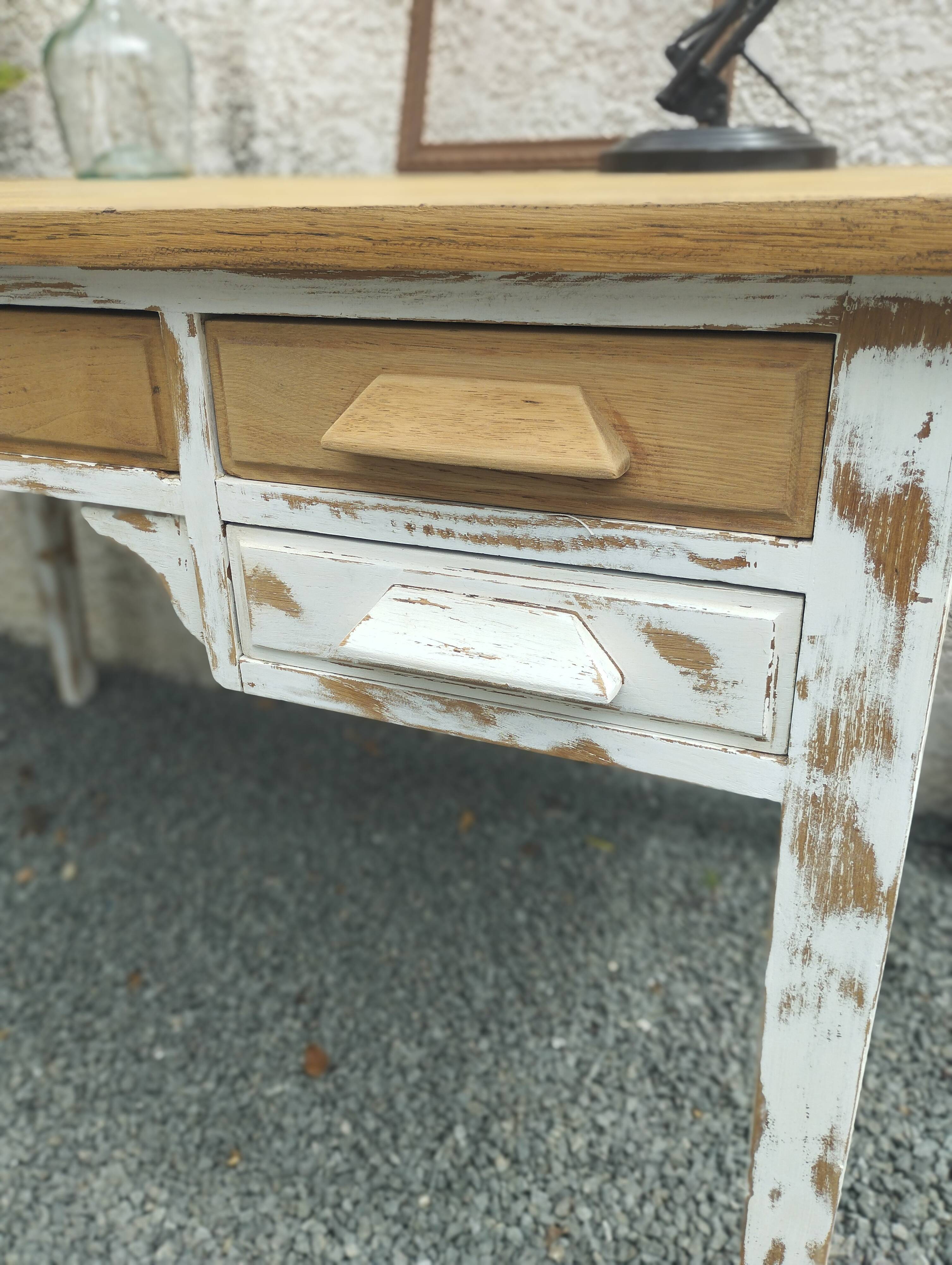 Large Vintage Desk - 70's Bohemian Desk