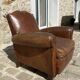 Leather club chair
