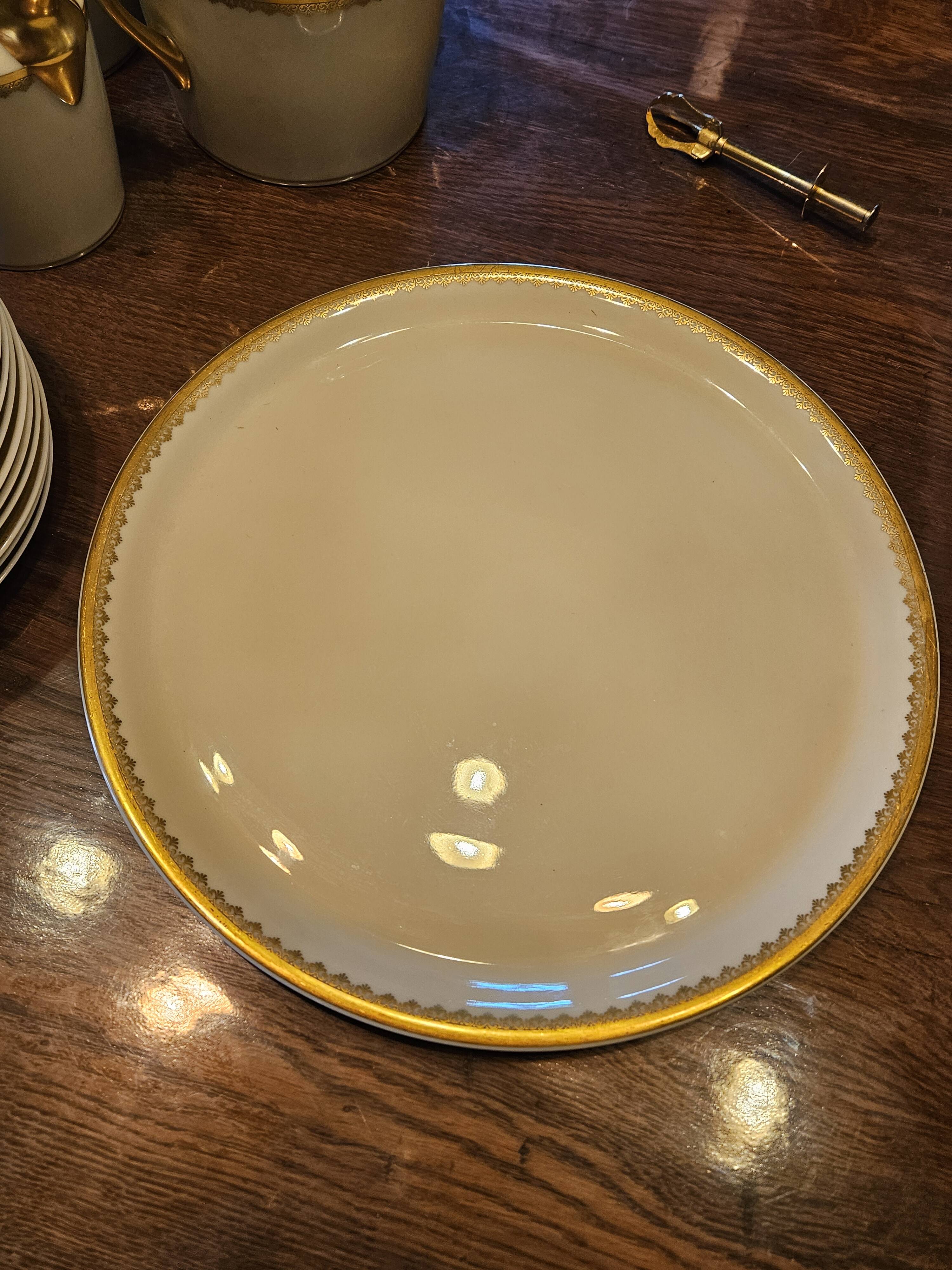 Old service A. Lanternier & Cie Limoges, 41 pieces, circa 1920/40.