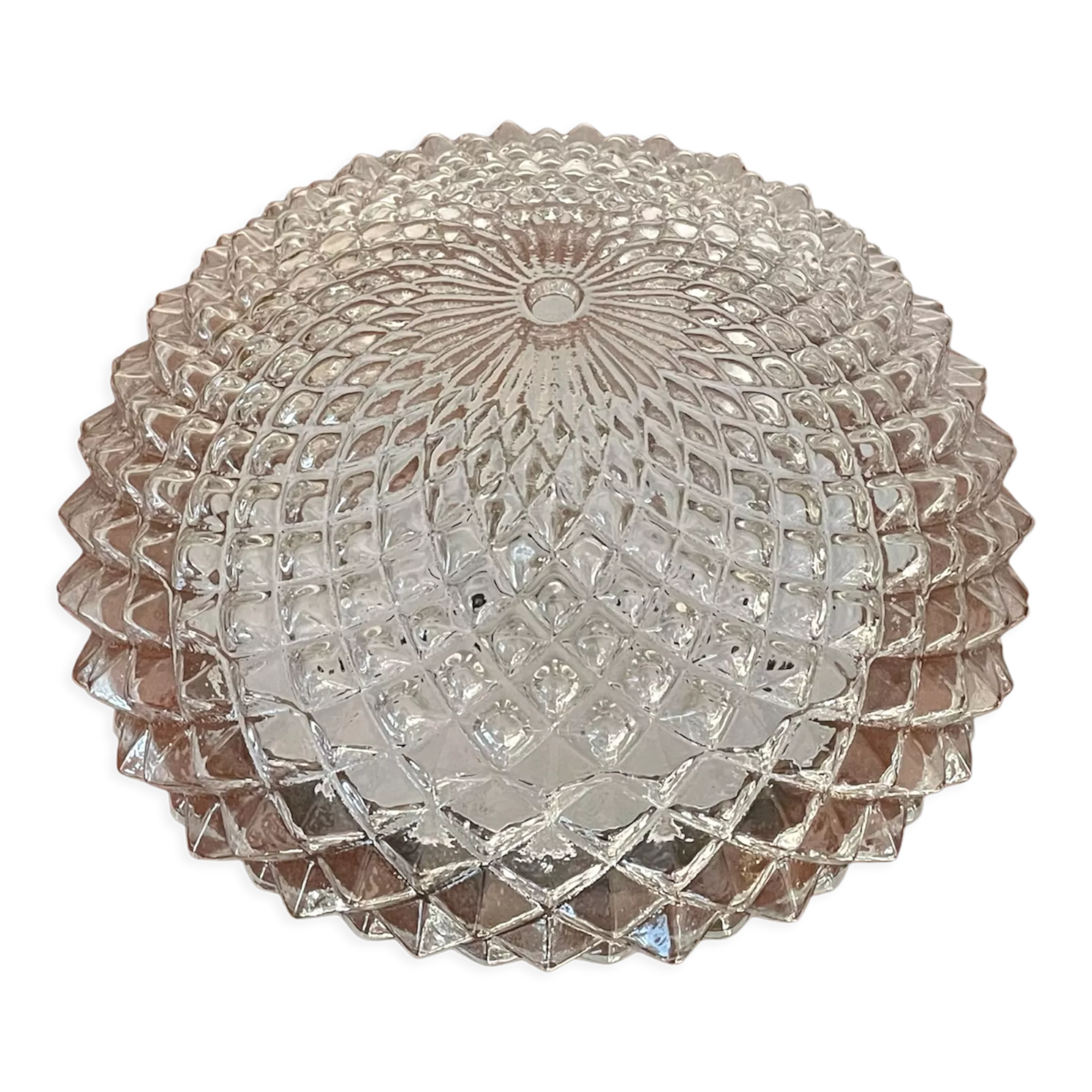 Vintage glass sea urchin ceiling lamp 25 cm