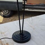 Vintage lamp in orange and white opaline