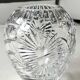 Vintage ball-shaped vase, in Bohemian/Boho chic crystal. 15 x 13 cm