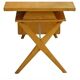 Vintage 1950 crossed  and compass legs desk