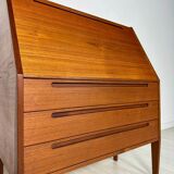 1960s Vintage Danish teak secretary by Kai Kristiansen for HNJ Møbler
