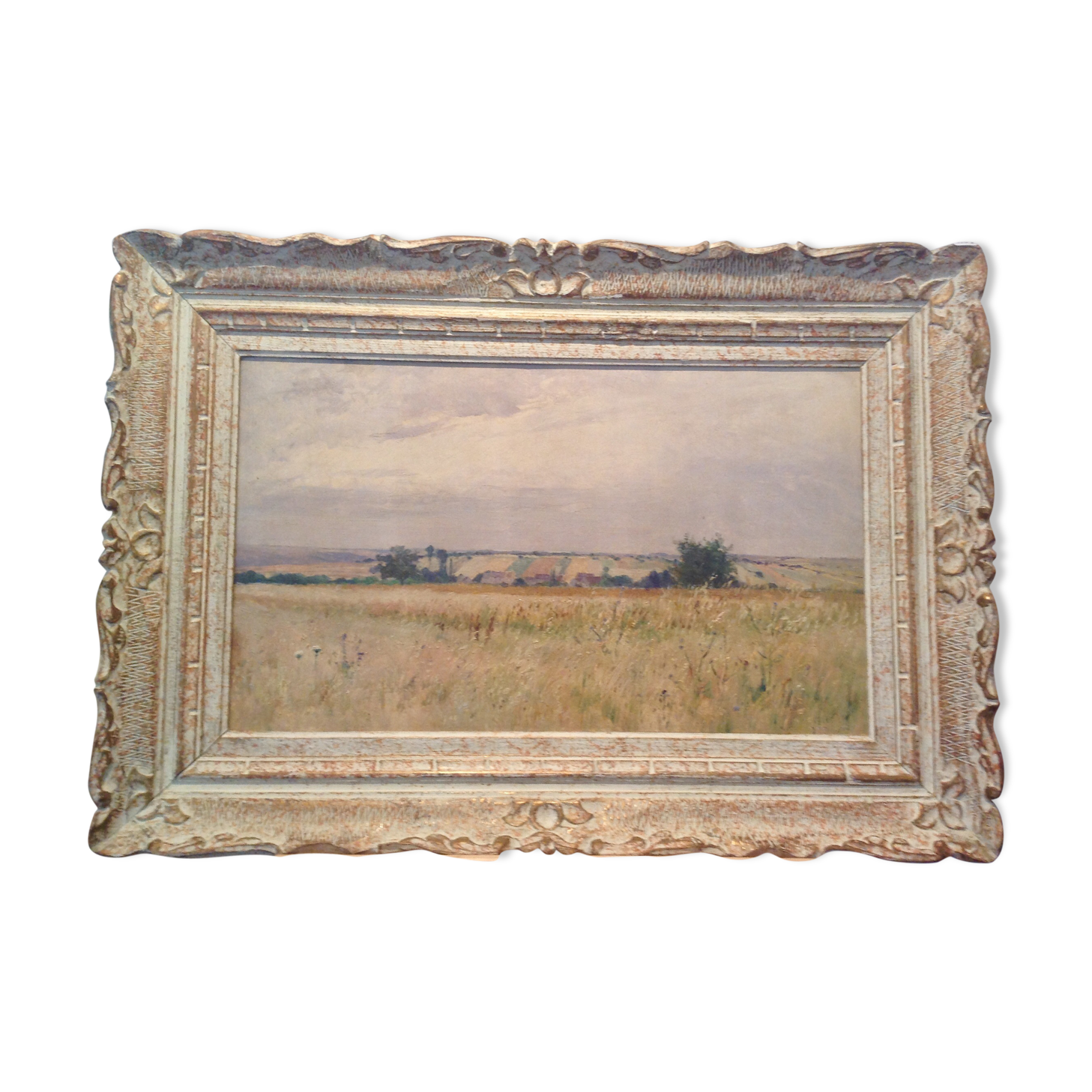 Table, rustic landscape of the year 1930