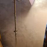 Lampadaire fer  martelé  1960  peint or patiné ,réglable 180cm a 150cm