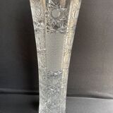 Carved crystal vase - Mid-twentieth century