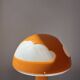 Vintage Skojig orange mushroom lamp, IKEA vintage