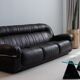 Vintage brown three seater leather sofa, 1970-1980s