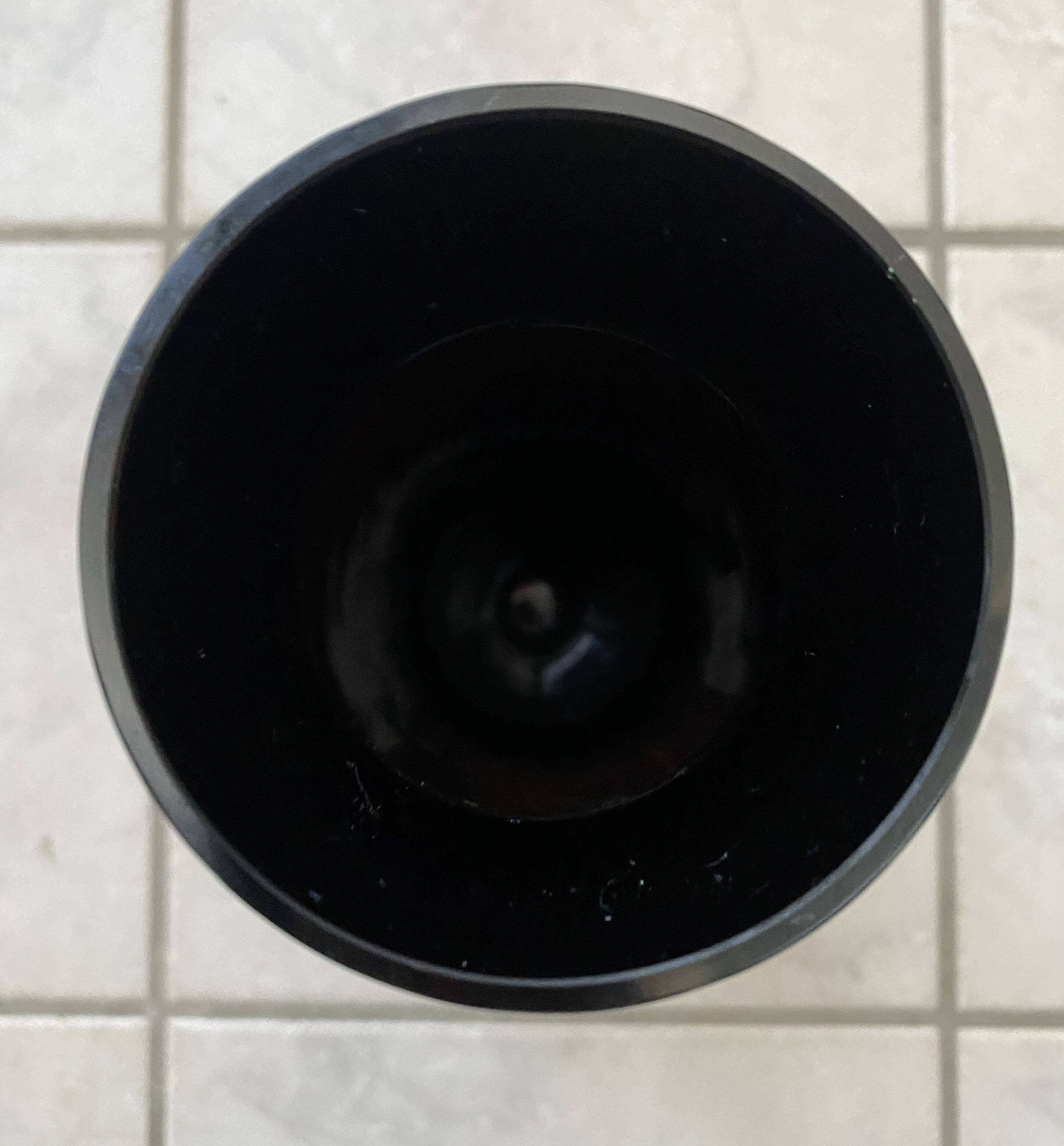 Black Glass vase with enamel decoration by VEB Wasungen 1970s