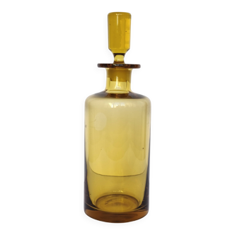 Amber Blown Glass Carafe