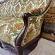 Louis-Philippe style bench from the 19th century, made of solid mahogany.