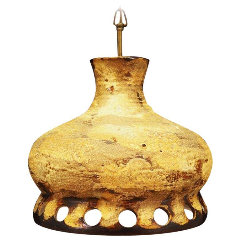 Ceramic chandelier, Danish design, 1960s, production: Denmark