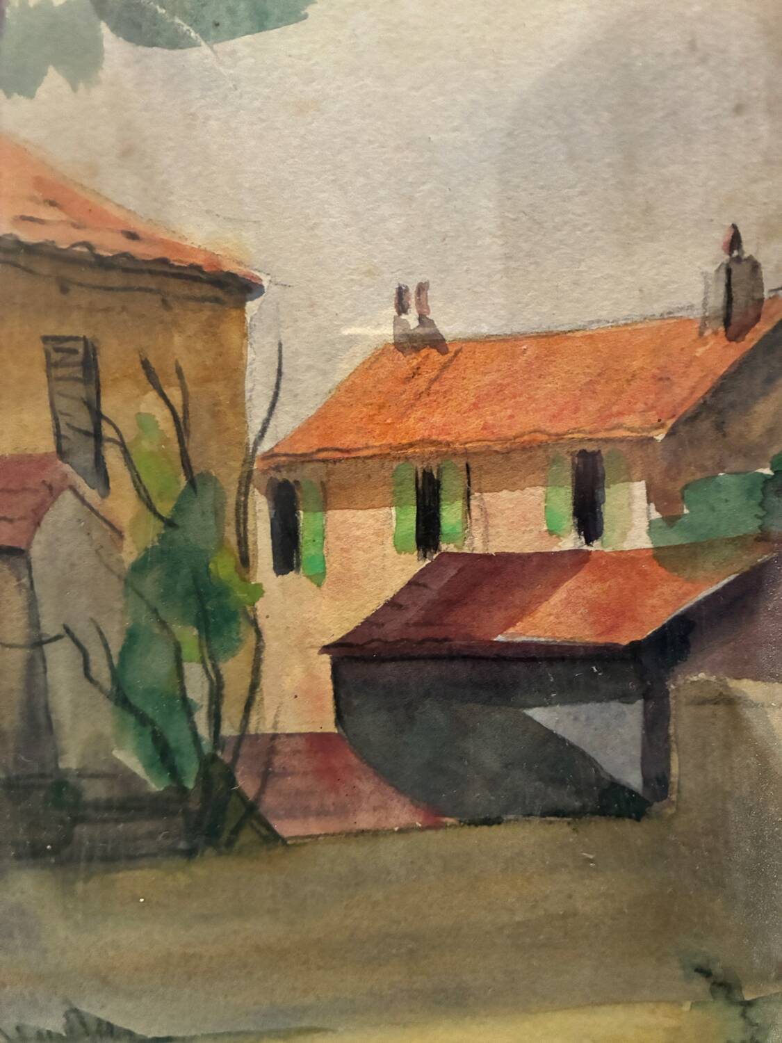 Village house landscape 20th century
