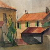 Village house landscape 20th century