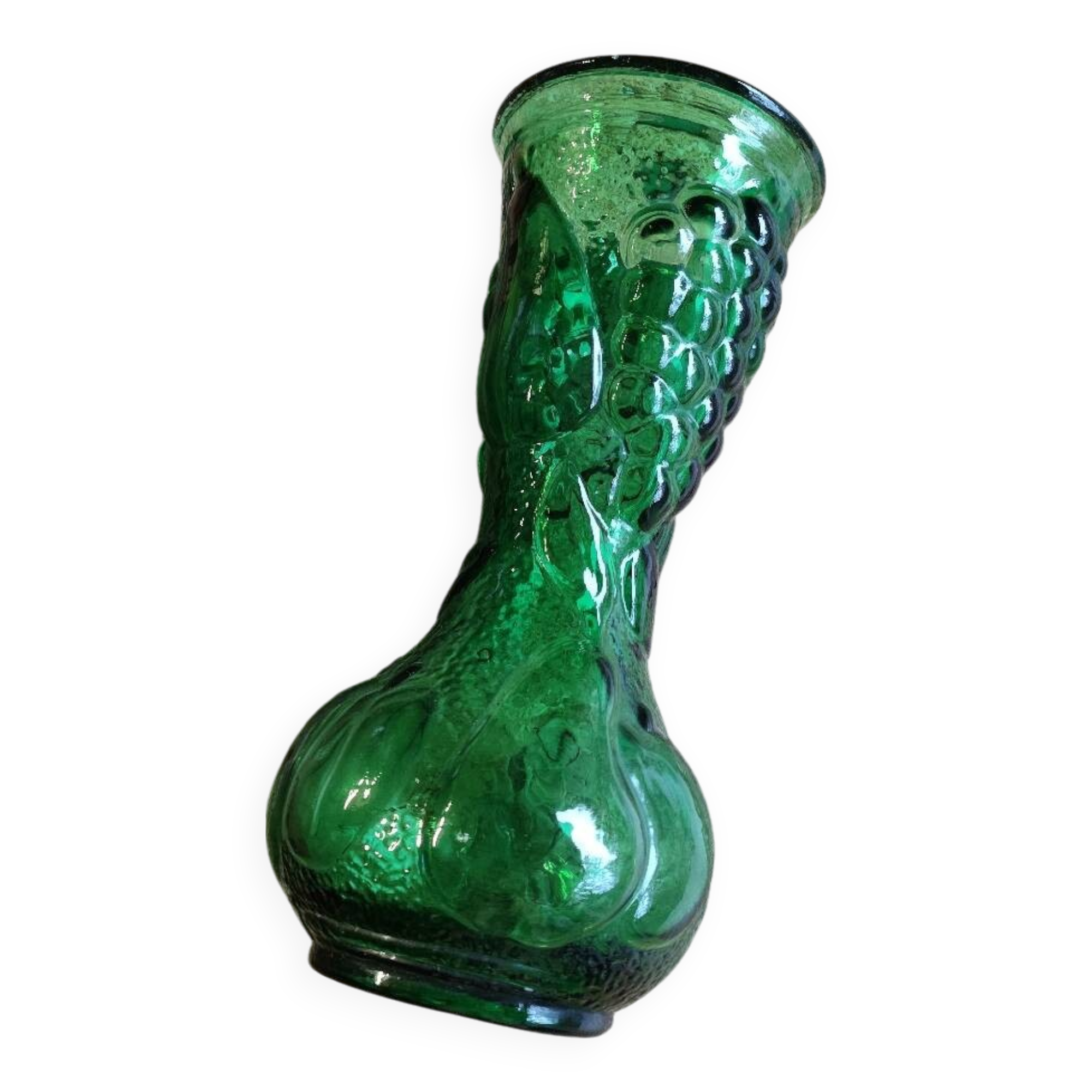 Vase en Verre Vert d'Empoli Italie