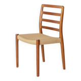 1 of 6 Niels Møller Model 85 Chair in Teak with Danish Cord, 1980s Danish M