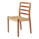 1 of 6 Niels Møller Model 85 Chair in Teak with Danish Cord, 1980s Danish M