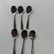 6 1970 vintage stainless steel ice cream spoons