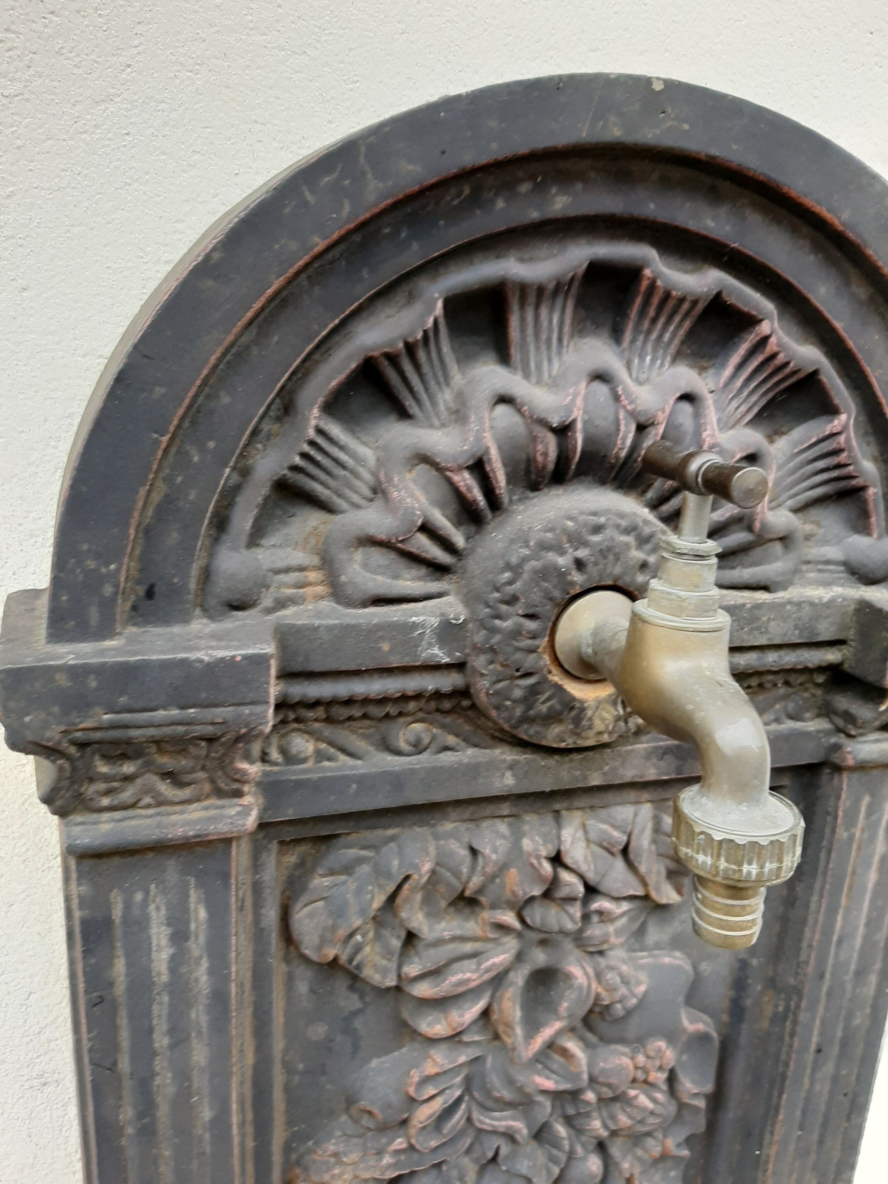 Cast-iron garden fountain