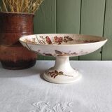 Ironstone compote E. Bourgeois Grand Dépôt Birds