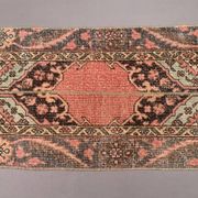 Distressed Turkish Narrow Runner 353x54 cm wool Vintage Tribal Rug