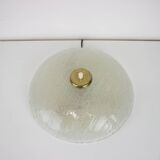 All Glass Table Lamp by Valasske Mezirici, 1960s, Czechoslovakia