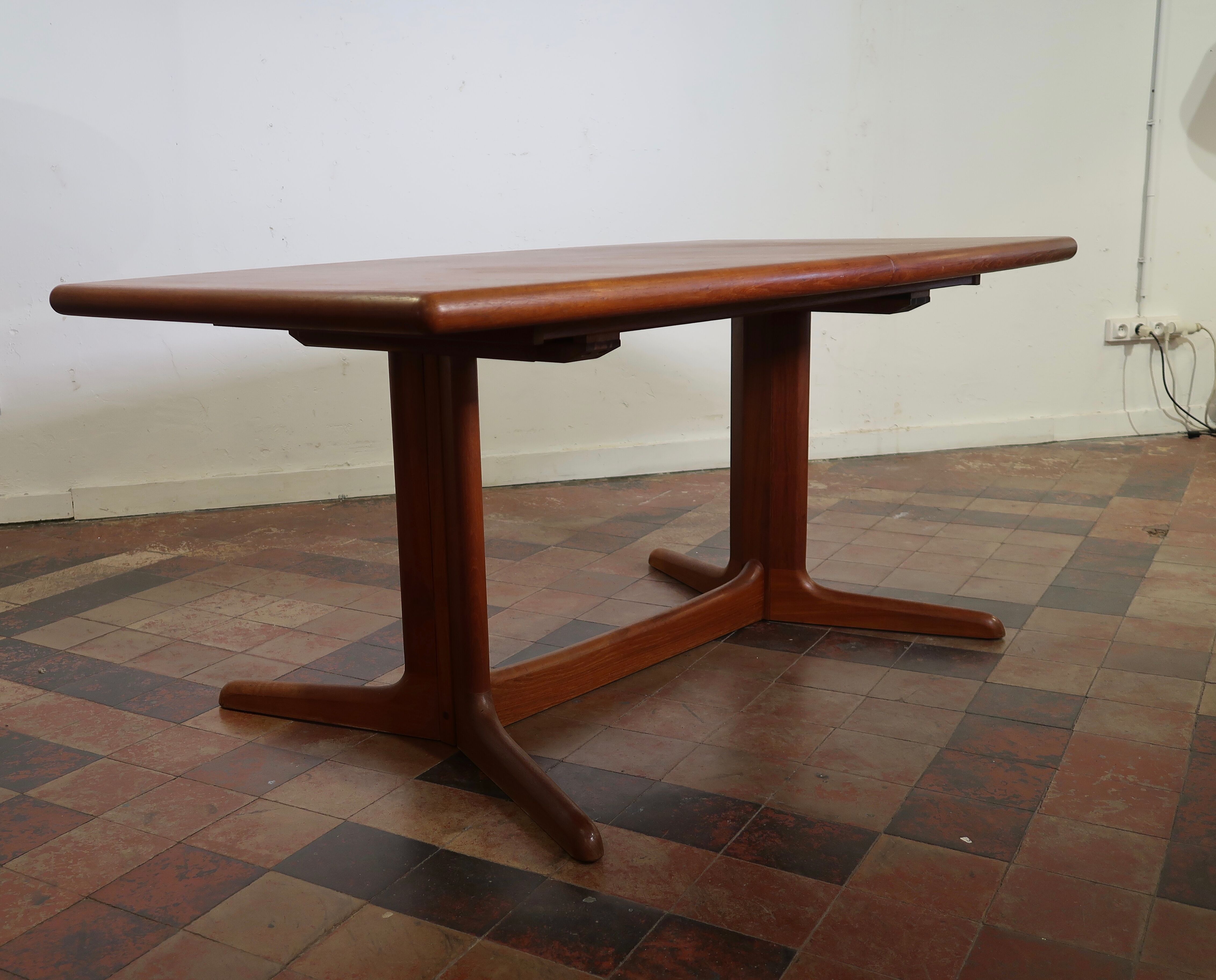 Table dining teak with extensions, Denmark 1960's
