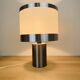 Reggiani cylinder lamp brushed metal 70s