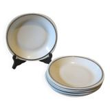 6 Sologne porcelain soup plates in very good condition