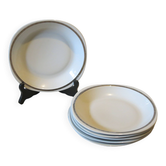 6 Sologne porcelain soup plates in very good condition