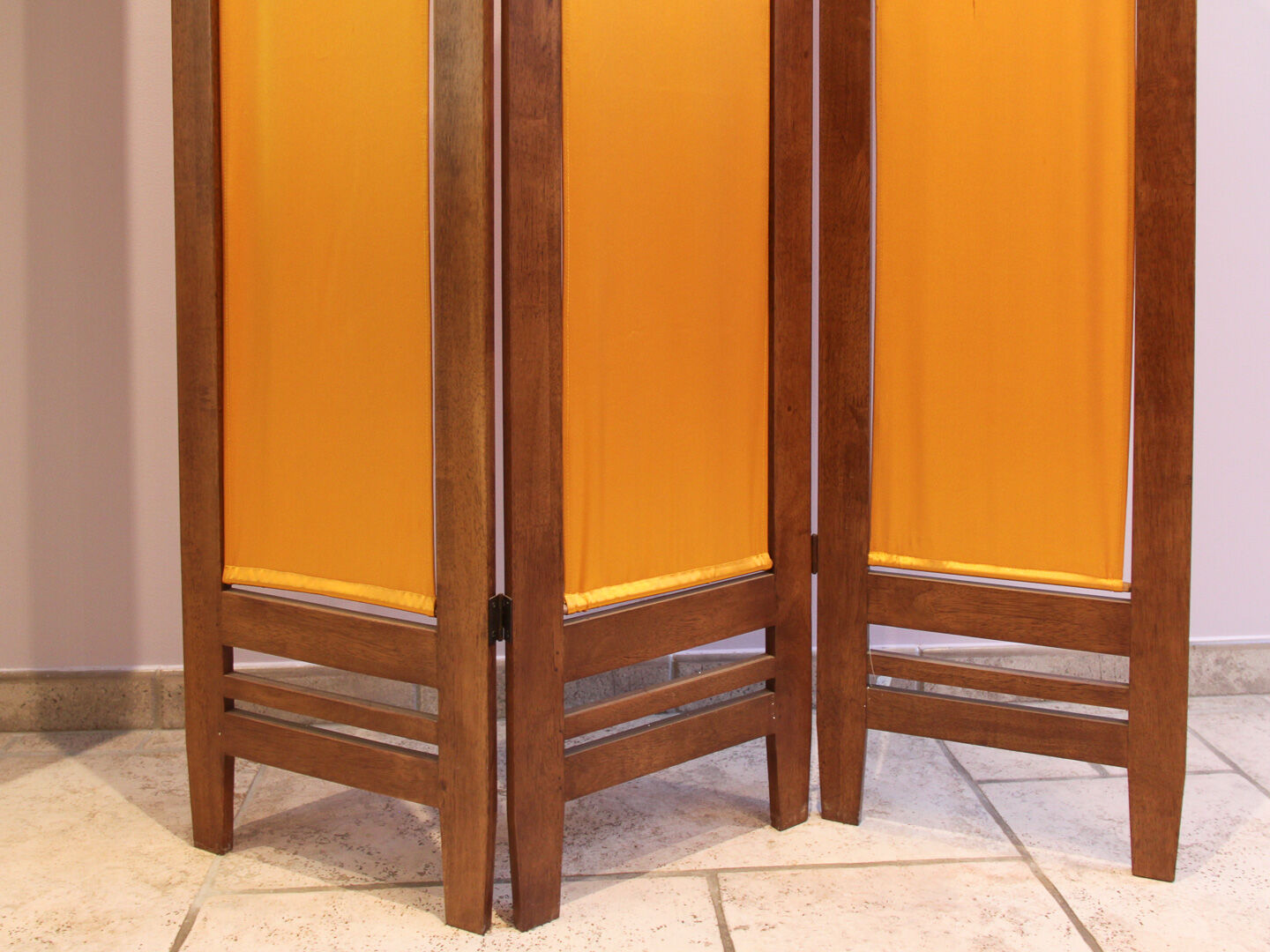 Wooden and silk screen