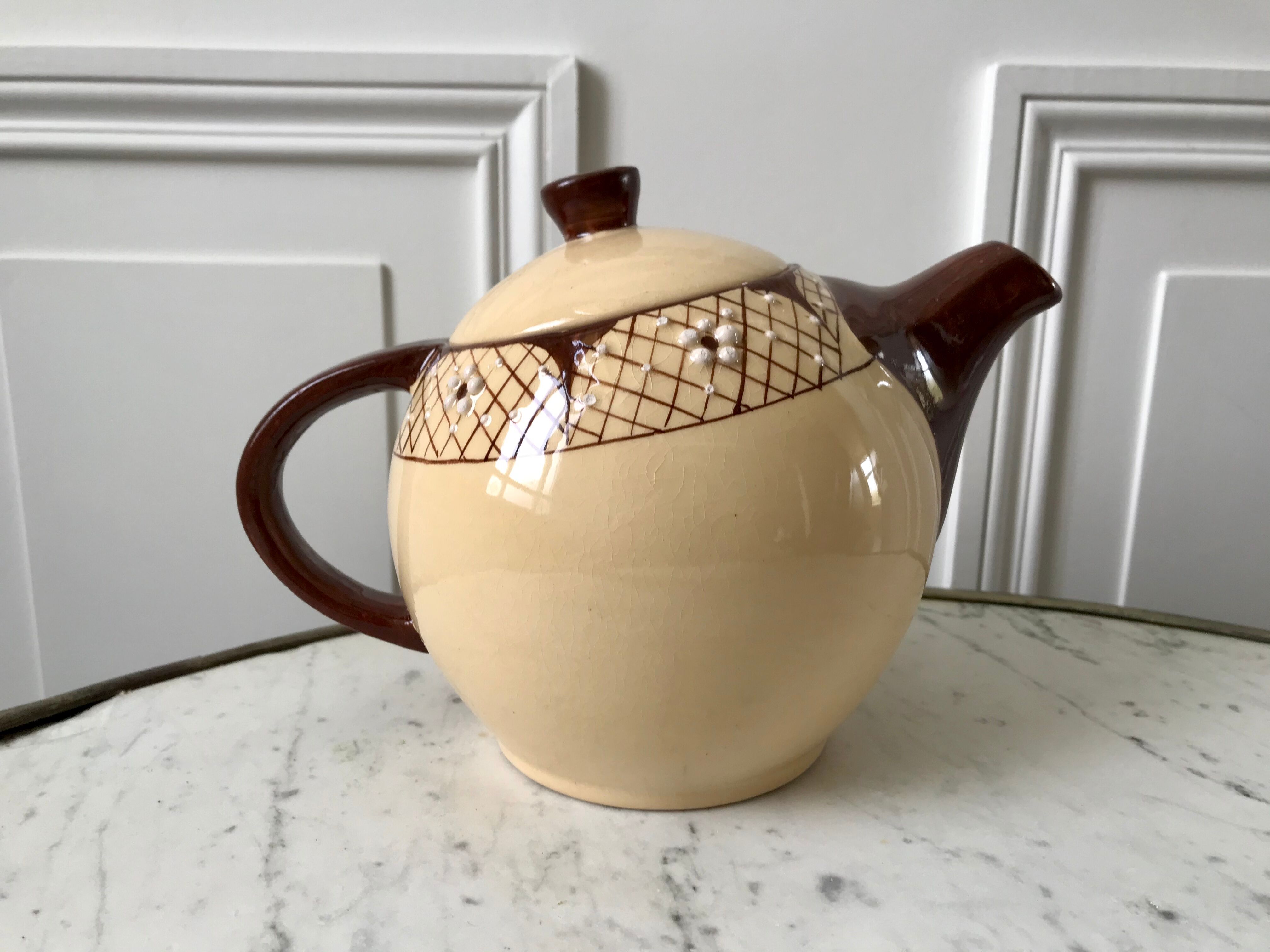 Théière et d'un déjeuner années 40/50