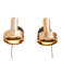 Vintage IKEA Golden wall Sconces, Swedish modern design