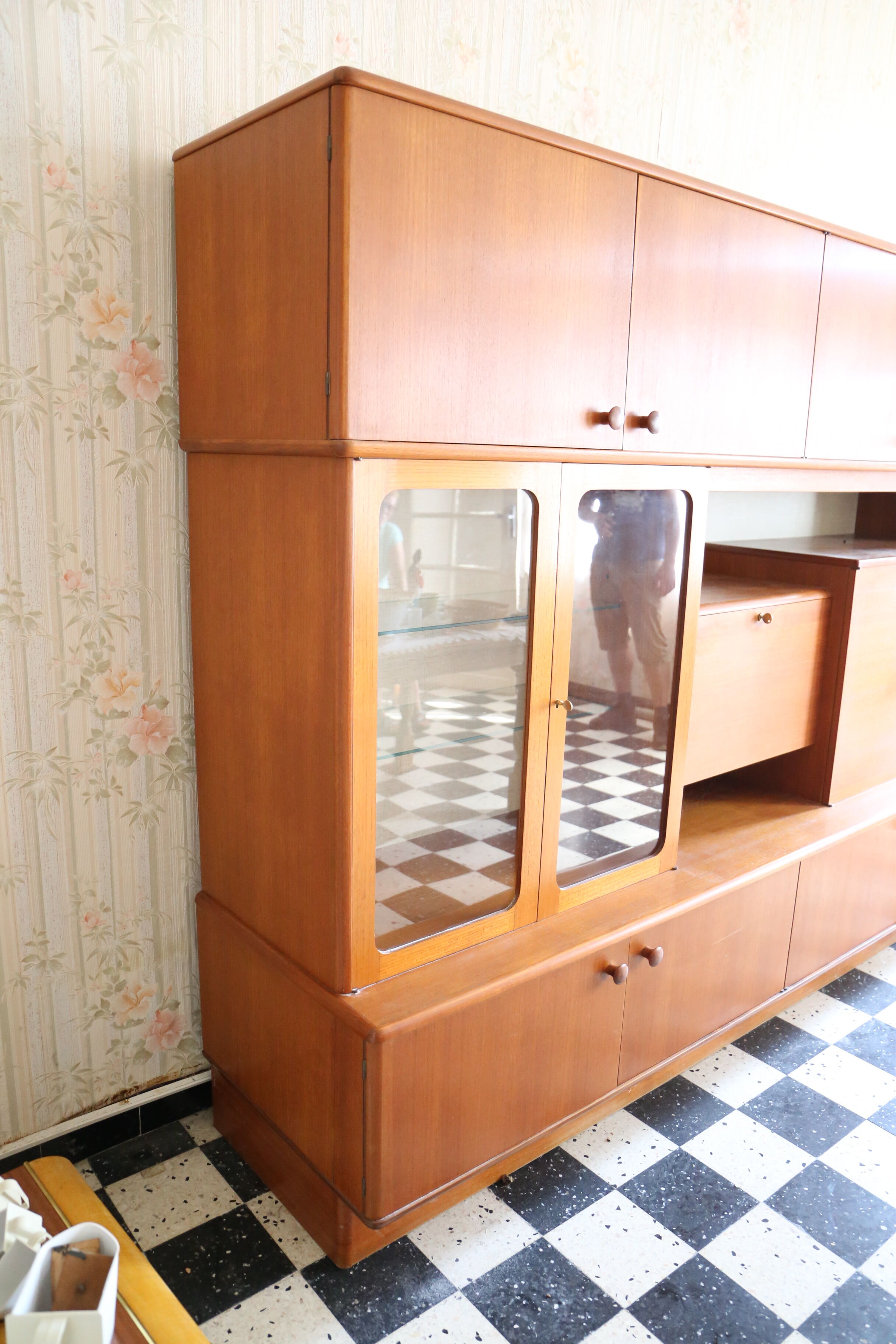 Buffet Living in teak, made in France, 60