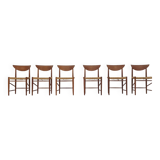1960s Set of 6 teak dining chairs By Peter Hvidt & Orla Molgaard-Nielsen