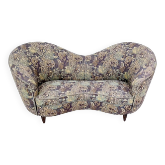 Vintage Bean Shaped Patterned Sofa by Gio Ponti, Italy, Certified