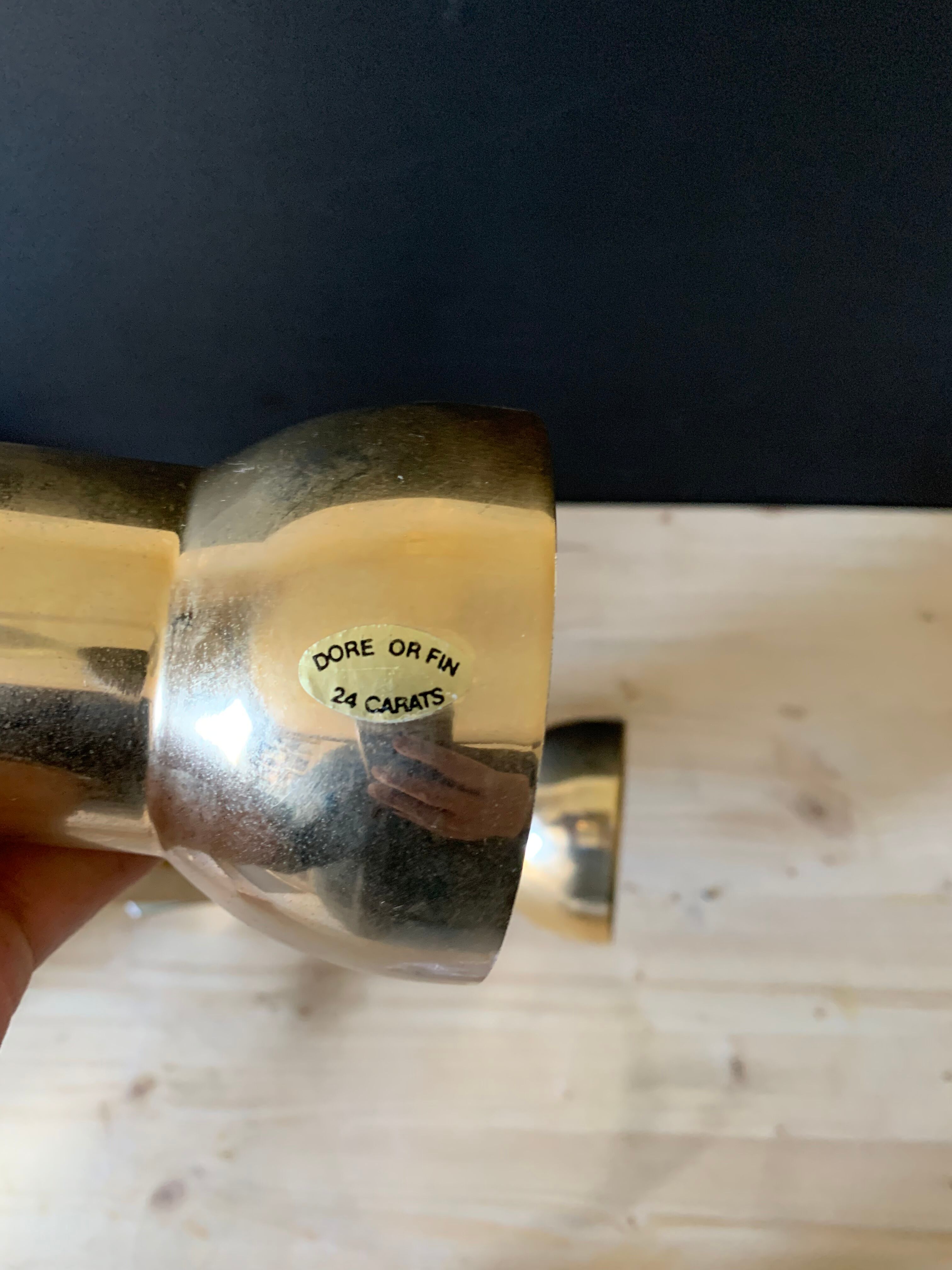 Wall lamp golden spots