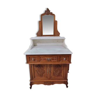 Meuble de toilette style Louis XV Provençal en noyer vers 1850