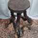 Brutalist bar stool made of vine wood