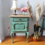 Pair of patinated bedside tables
