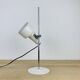 Lampe spot blanche et tige chromée, vintage