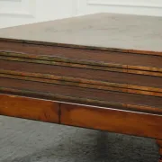 Vintage Coffee Table in Faux Leather with Internal Storage for Books