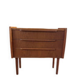 Vintage Danish teak commode with beautiful handles.