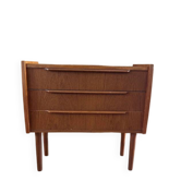 Vintage Danish teak commode with beautiful handles.